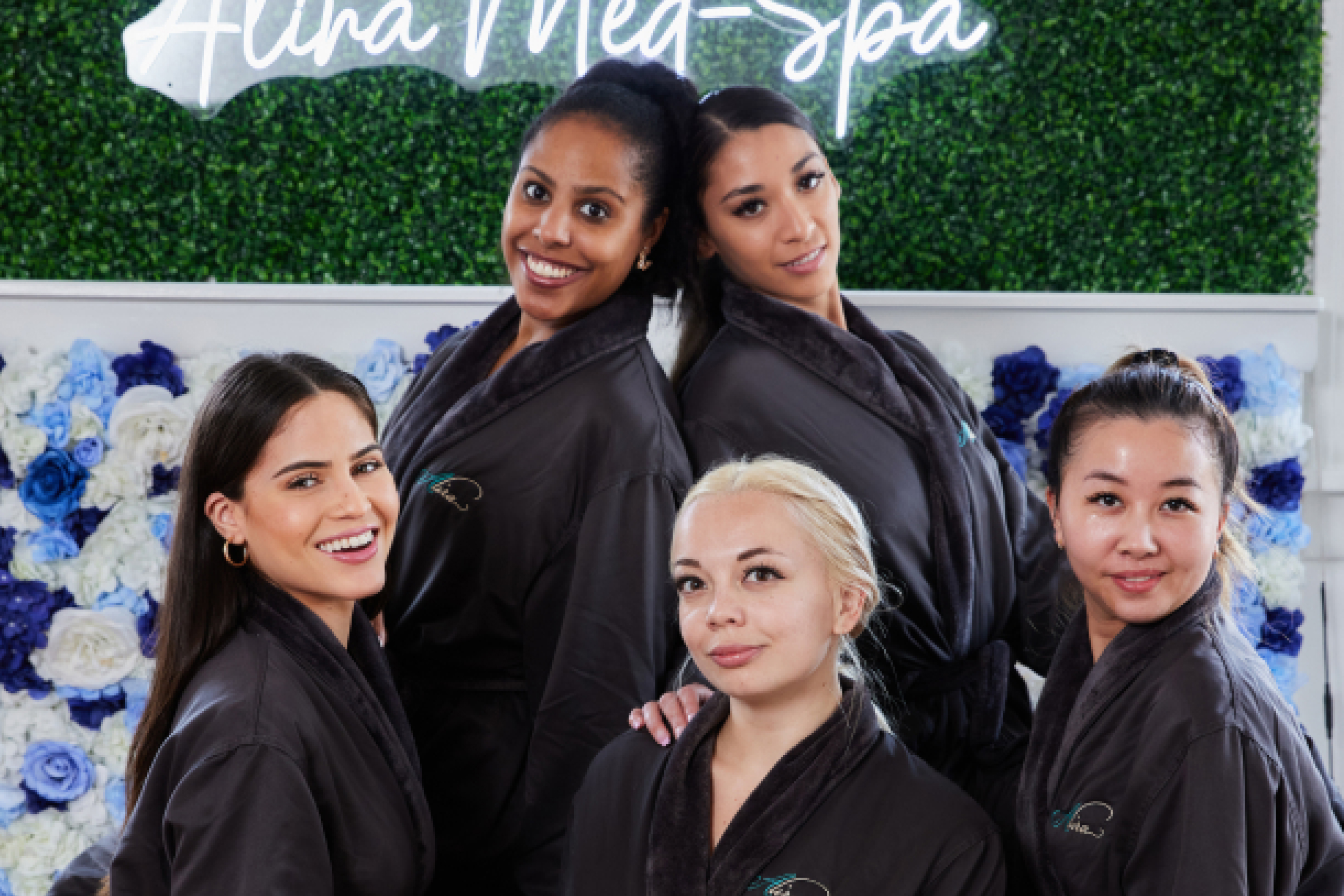 women pampering at the best med spa in houston
